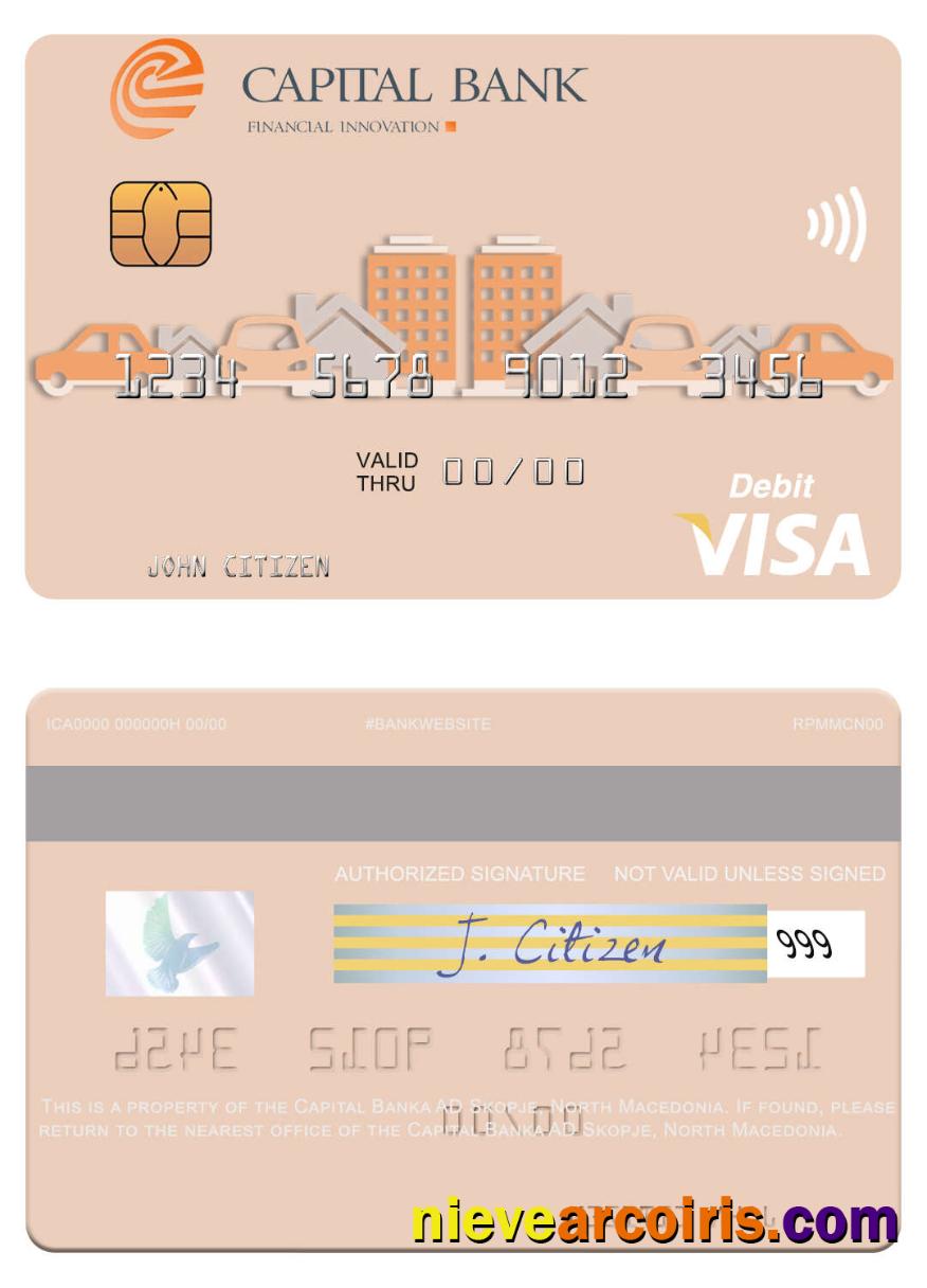 North Macedonia Capital Banka AD Skopje visa debit card